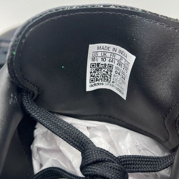 ADIDAS‎ STAN SMITH Core Black Gum LEATHER casual ID1341 Shoes Men 10.5 NWB - Picture 4 of 11
